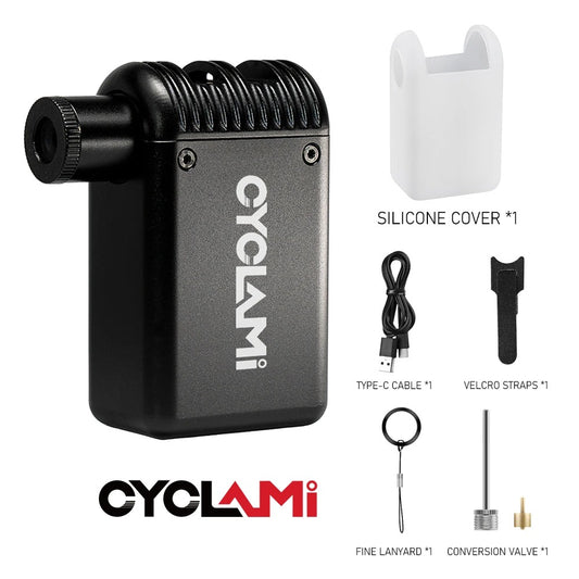 CYCLAMI Portable Ultra-Mini 100PSI Rechargeable Electric Bicycle Pump